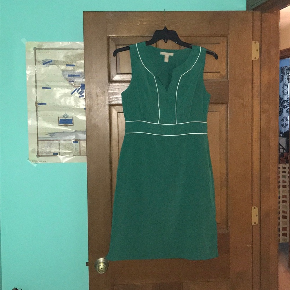 Banana Republic Green Sleeveless Dress, Size 8